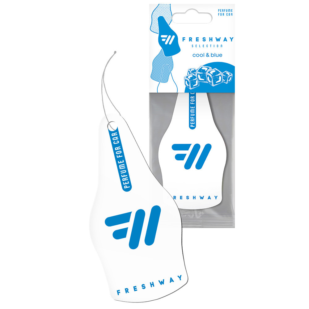 Ароматизатор для авто листочок "Selection" Blue Ocean (Океан) FreshWay Київ - фото 1