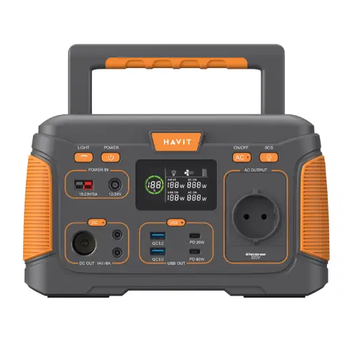 Портативна зарядна електростанція 300W 83200mAh чорний/помаранч Havit J300 Житомир - фото 1