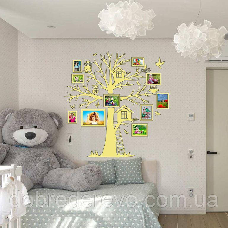 🌈Родовое дерево🌳 Baby House  Семейное дерево сердце  на 9 фото рамок Домик на дереве Вижница - изображение 6