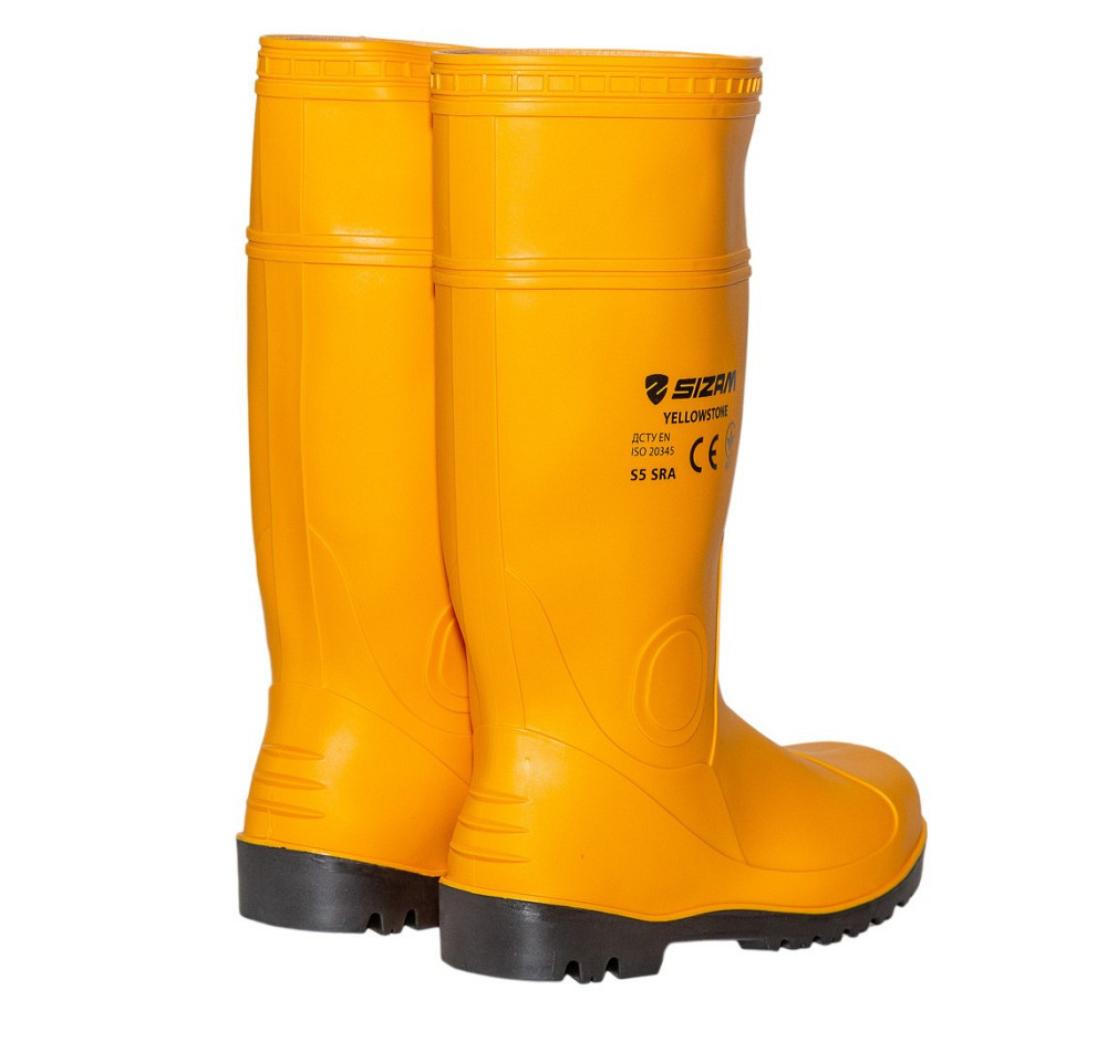 Сапоги защитные рабочие из ПВХ Sizam Baltimore Yellow р.47 Ровно - изображение 8