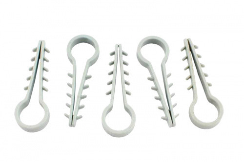 Дюбель-ялинка Ø6 для круглих дротів білий (пач 100 шт.) APRO Рівне - фото 1