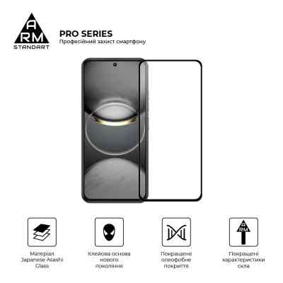 Скло захисне Armorstandart Pro Tecno Spark 30 Pro 4G (KL7) Black (ARM83308) Вінниця