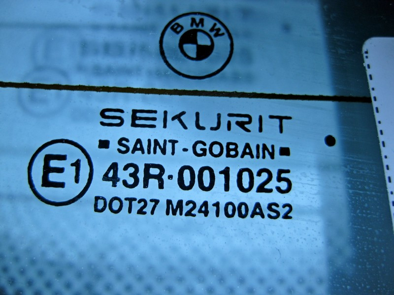 BMW  51318172414 Заднє скло BMW 5-Series E39 43R-001025 Одеса - фото 7