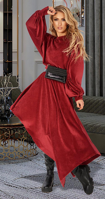 Костюм із трикотажного вельвету (42) Київ - фото 2