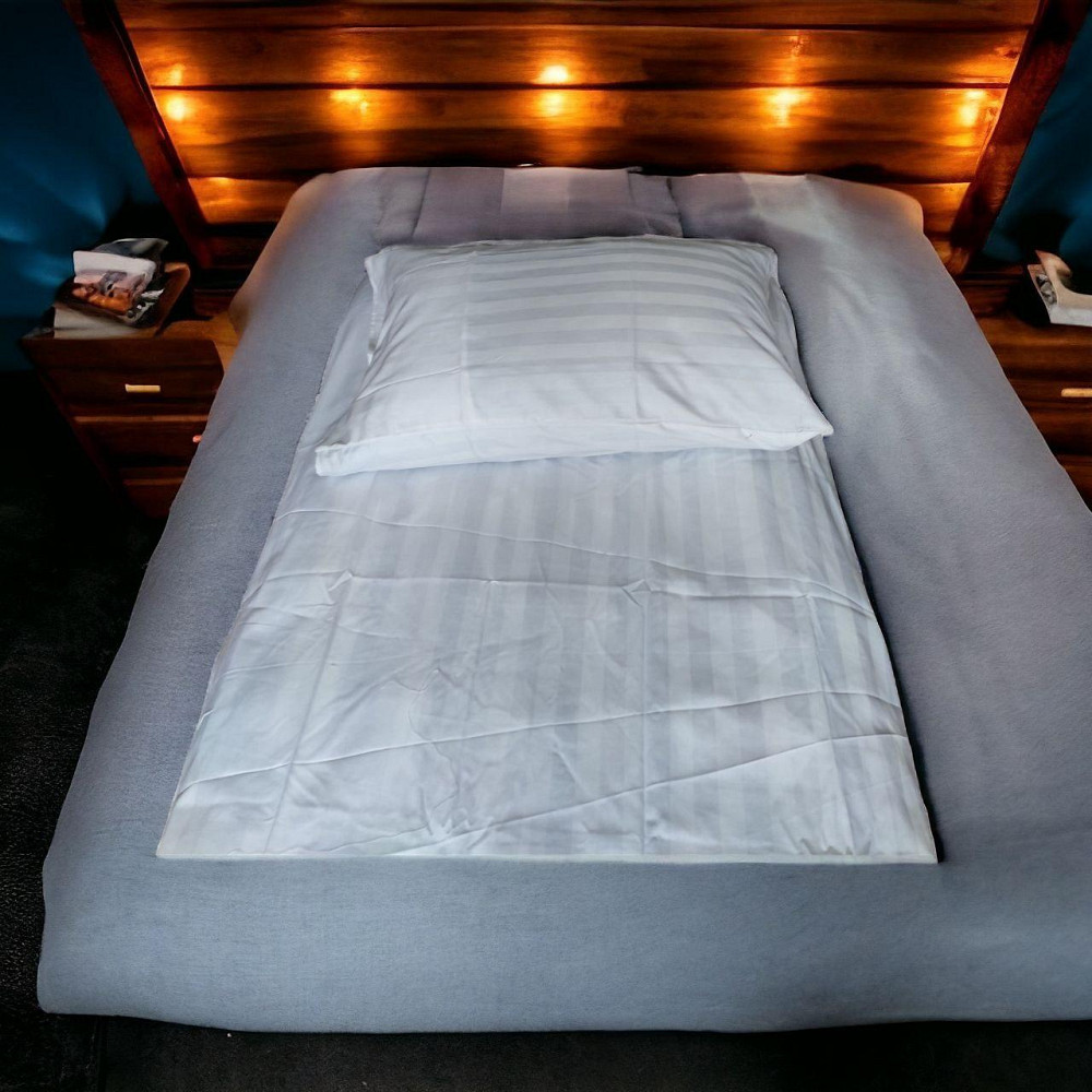 Підковдра Сатин Страйп 240×215 Євро + білий Київ - фото 4