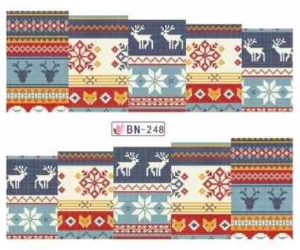 Наклейки для ногтей на новый год - размер стикера 6*5см, инструкция по применению есть в описании товара Киев