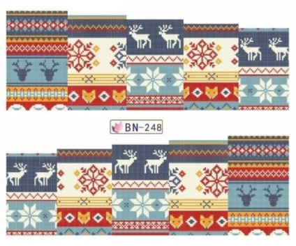 Наклейки для ногтей на новый год - размер стикера 6*5см, инструкция по применению есть в описании товара Киев - изображение 1