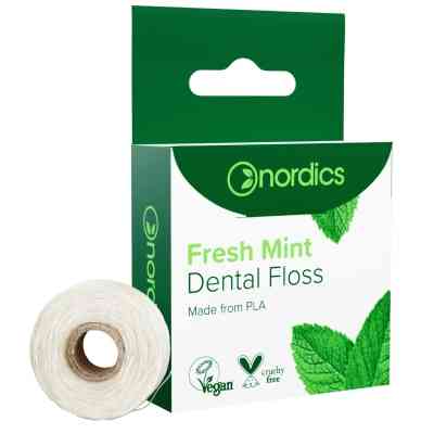 Зубна нитка Nordics Вощена з м'ятою 30 м (3800500324432) Вінниця