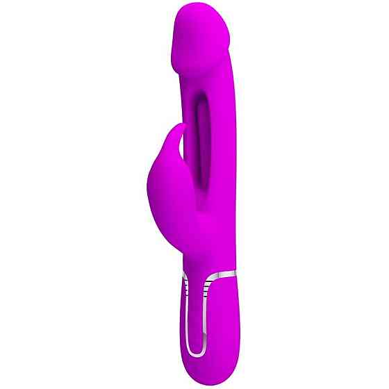 Вибратор PRETTY LOVE Kampas Rabbit 3 in 1,7 vibration functions 4 licking settings Sex Aura Киев