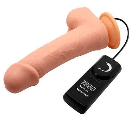 Вибратор на присоске с функцией ротации BARBARA 7,8'' Ken MULTI-SPEED VIBRATOR, BW-008015R Sex Aura Киев