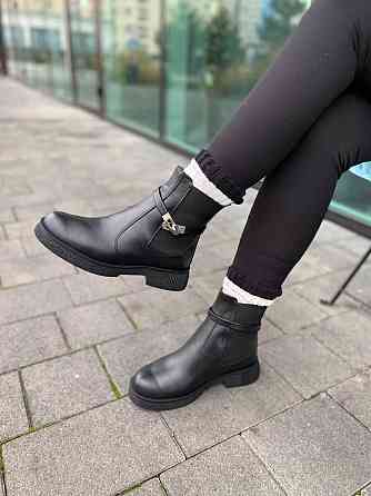 Черевики жіночі M.KRAFT 2034/1 чорні (зима, шкіра натуральна) (6157) Коломия