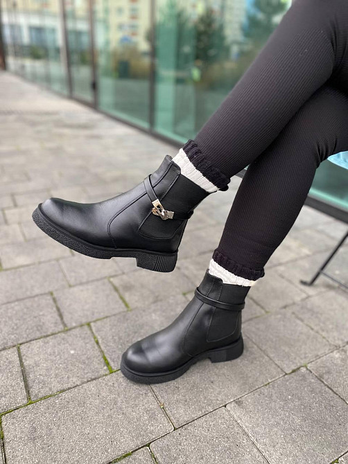 Черевики жіночі M.KRAFT 2034/1 чорні (зима, шкіра натуральна) (6157) Коломия - фото 5