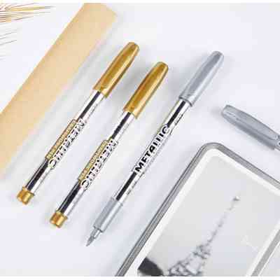 Маркер Baoke 1,5 мм серебряный Металлик (MARK-PER-BAO-MP550S) Винница