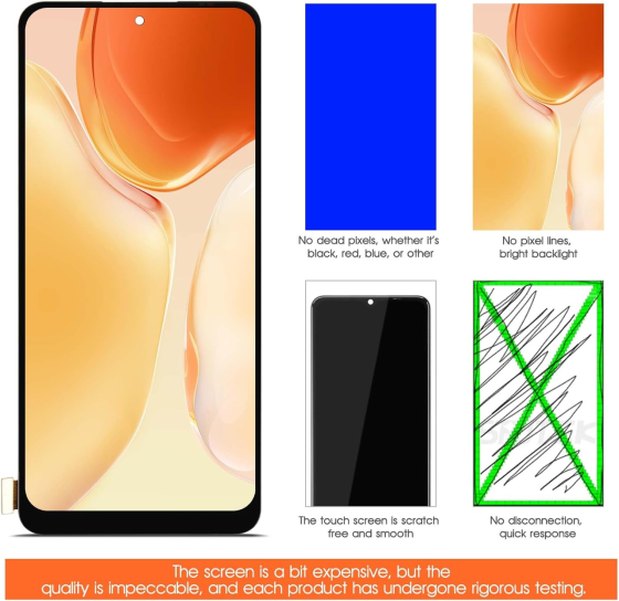 Заміна екрана для Xiaomi Note 12 4G РК-дисплей 23021RAAEG 23021RAA2Y 23027RAD4I РК-дигітайзер сенсорного екрана Київ