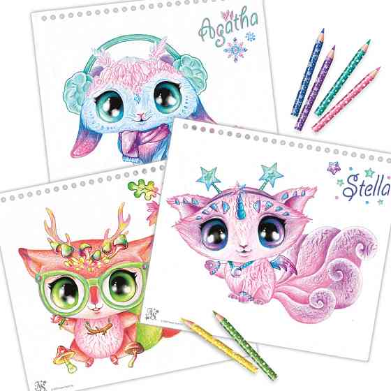 Набір для творчості Скетчбук: Зіркові друзі Nebulous Stars 11141 з олівцями Вінниця