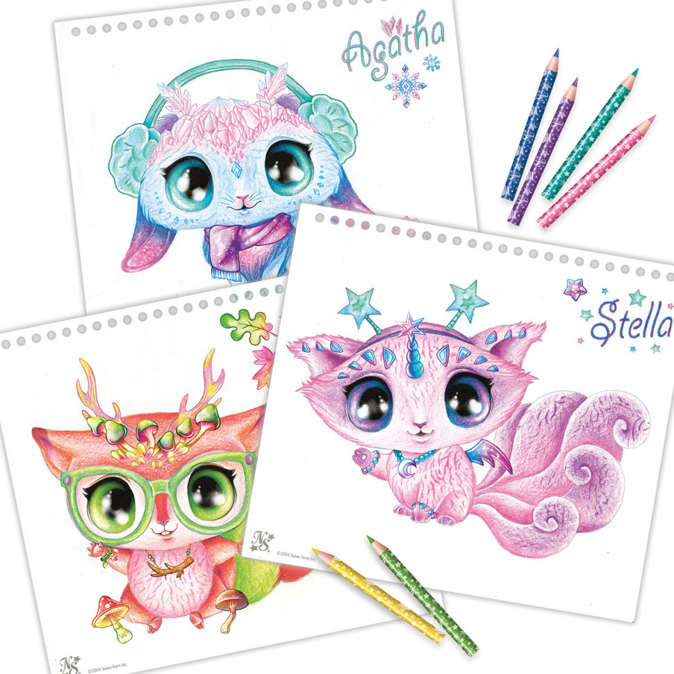 Набір для творчості Скетчбук: Зіркові друзі Nebulous Stars 11141 з олівцями Вінниця - фото 4