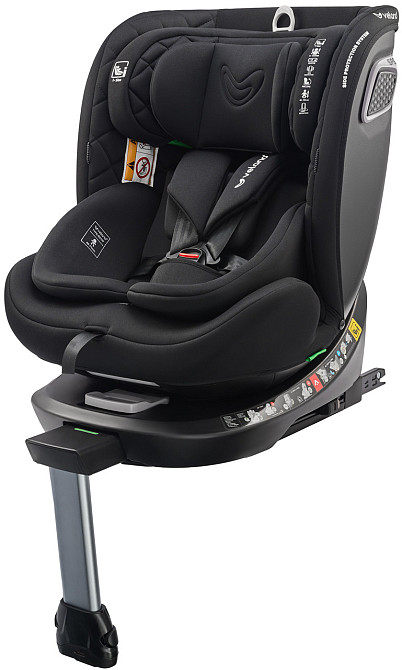 Автокрісло Velano Vento 360° i-Size (40-150 см) ISOFIX + опорна нога (Чорний) Київ - фото 1