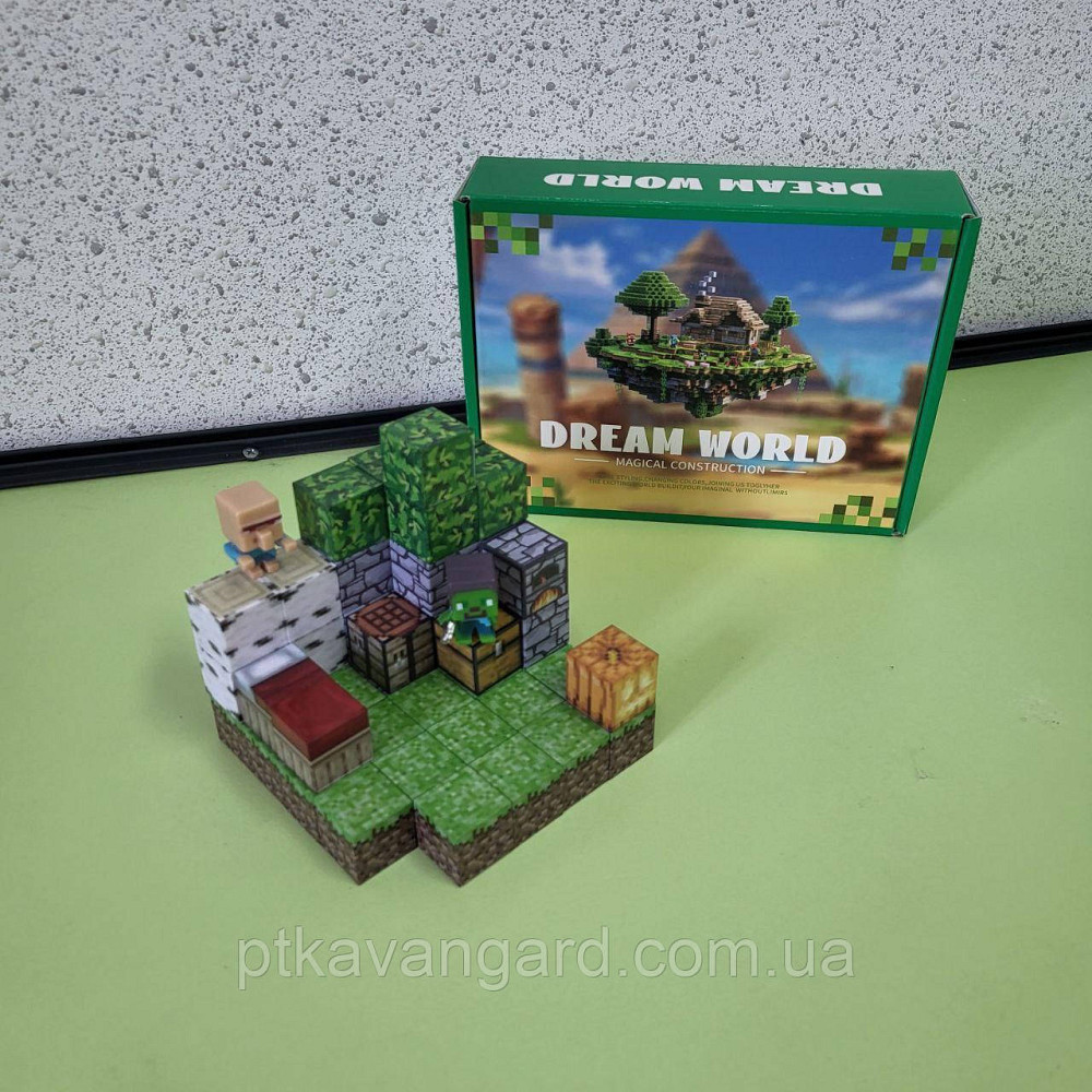 Конструктор магнітний майнкрафт 49 кубики магнітні блоки Dream World LZCK 021 Хмельницький - фото 3