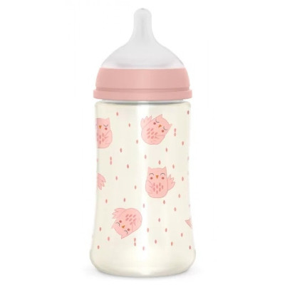 Бутылочка для кормления Suavinex Bonhomia, медленный поток, 270 мл, розовая (307834) Винница - изображение 2