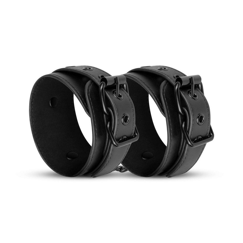 Поножі Bedroom Fantasies: Faux Leather Ankle Cuffs, чорні Sex Aura Київ - фото 4