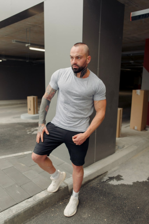 Чоловіча футболка базова Сірий XXL Харків