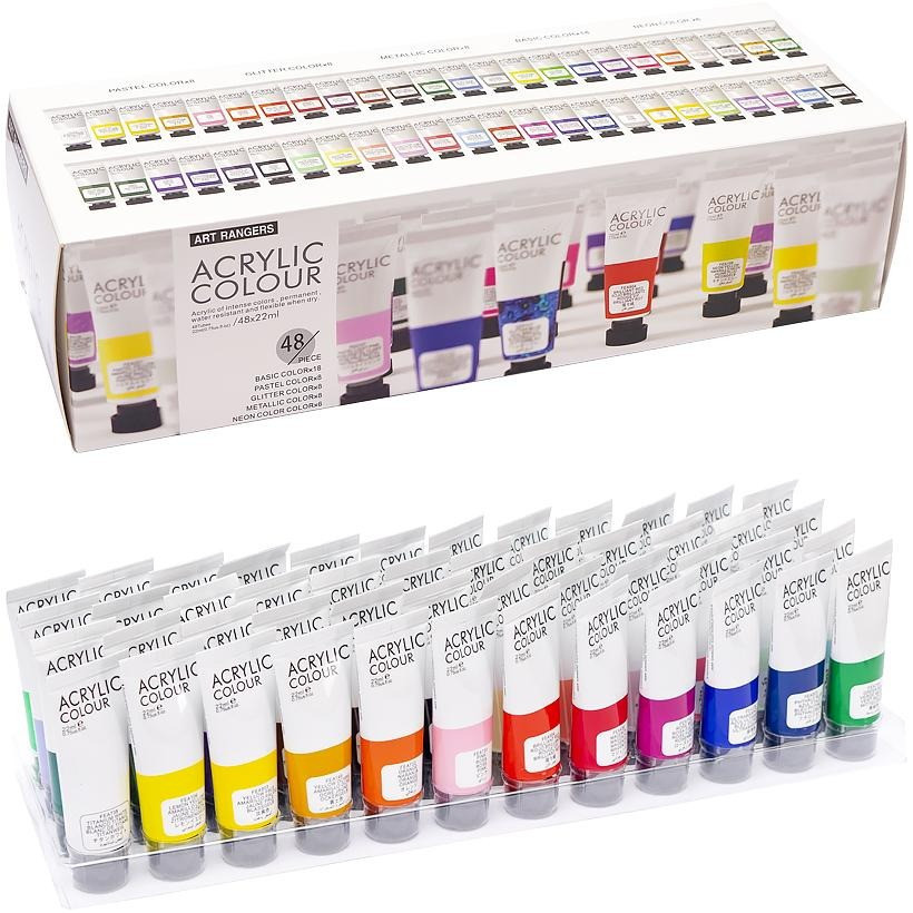 Набір акрилових фарб "Art Ranger" FEA4822, 48 кольорів Вінниця - фото 1