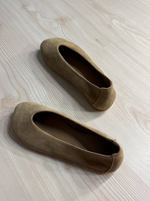 Балетки жіночі Zemira 23-0582 замшеві квадратний носок бежеві, 38, 24,5 см Київ - фото 7