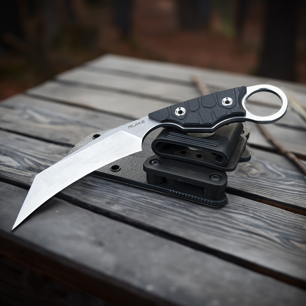 Ніж фіксований туристичний Ruike FS68, (8.6 см) 14C28N / G10 чорний Київ - фото 16