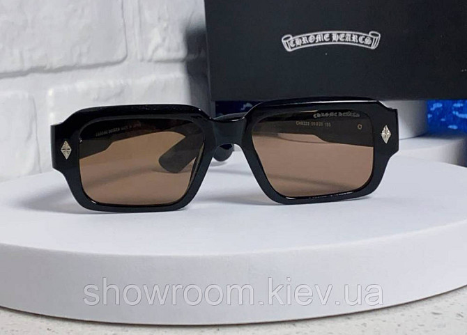 Чоловічі сонцезахисні окуляри Chrome Hearts 8232-2 Київ - фото 4