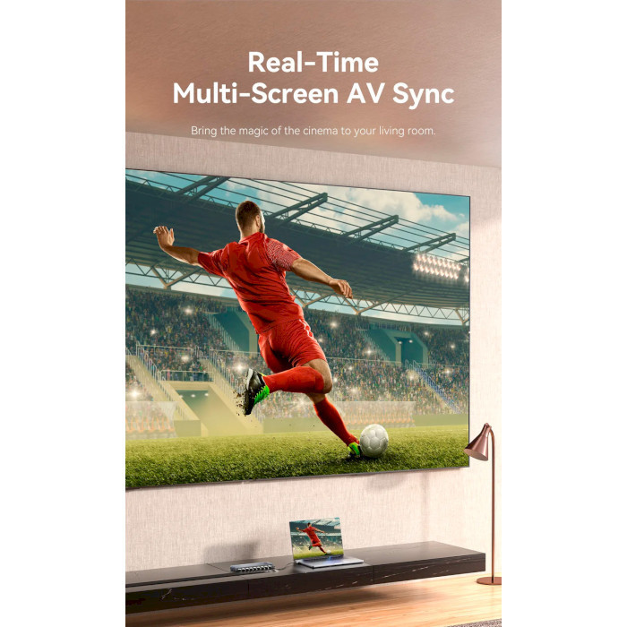 Сплітер Vention 4K 1x8 HDMI Splitter Black Aluminum Alloy Type EU Standard Київ - фото 8