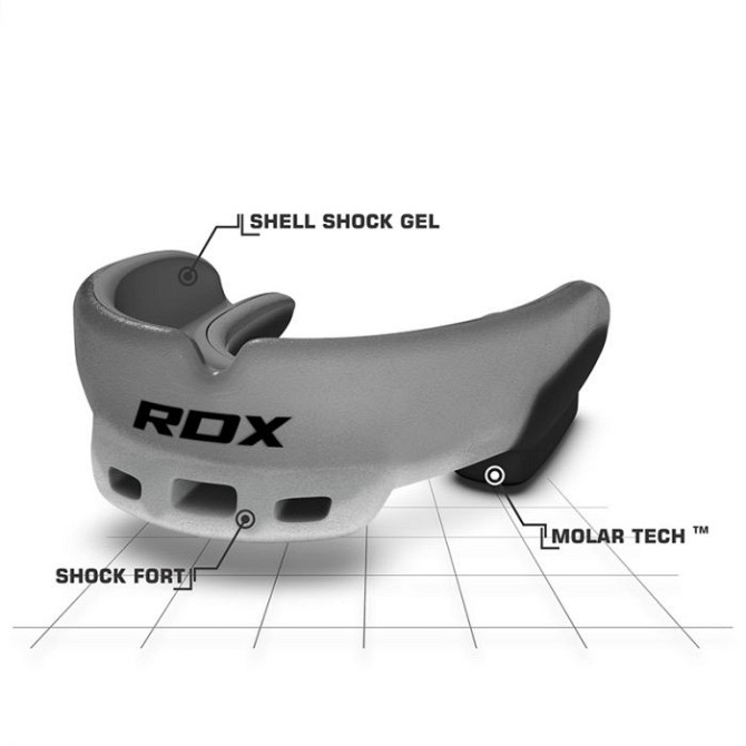 Капа боксерська RDX GEL 3D Elite Grey Кам'янське - фото 8