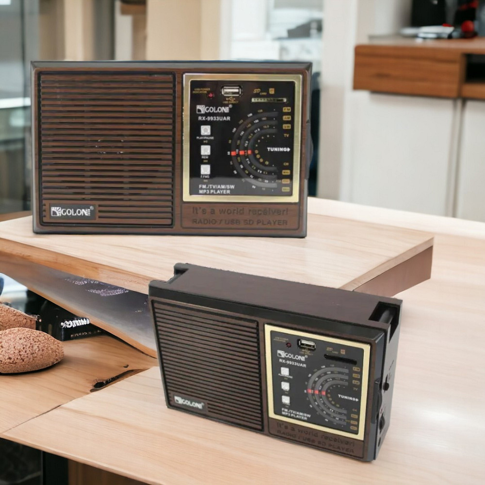 Мультидіапазонний акумуляторний радіоприймач GOLON RX-9933UAR з USB/TF, FM/AM/SW Одеса - фото 1