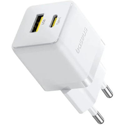 Зарядний пристрій Baseus Palm Fast Charger C+U 20W moon white (P10111608213-00) Вінниця - фото 1