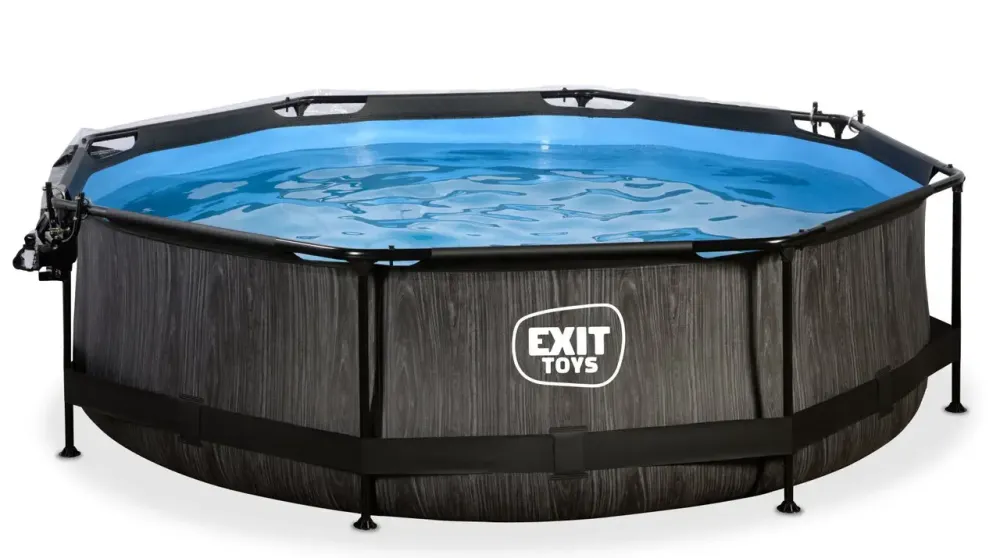 Бассейн EXIT круглый с куполом 360 х 76 см в цвете Stone Київ - фото 3
