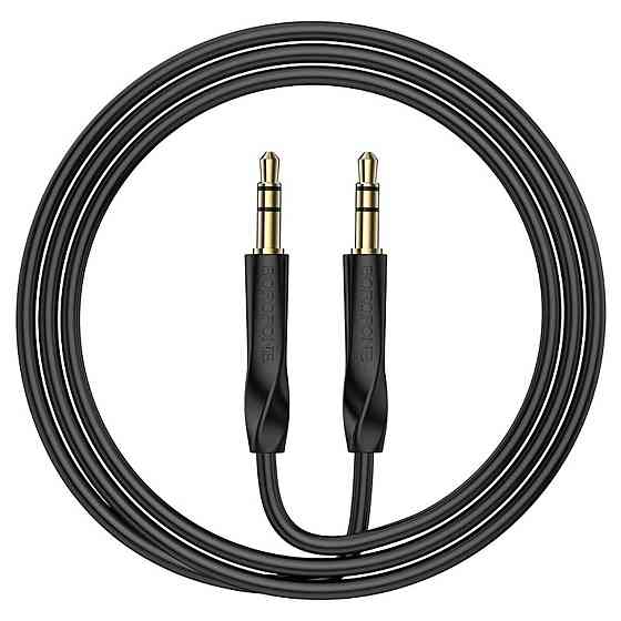 Аудiо кабель BOROFONE BL16 Clear sound AUX audio cable, колір чорний BL16B Одеса