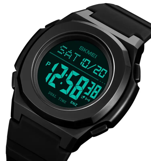 Спортивний наручний годинник Skmei 2023 (Чорний з чорним) Вінниця - фото 4