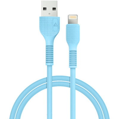 Дата кабель USB 2.0 AM to Lightning 1.2m AL-CBCOLOR-L1BL Blue ACCLAB (1283126518188) Вінниця - фото 1