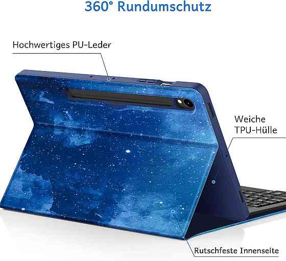 Протиударний чохол-книжка CACOE на Samsung Galaxy Tab S10 Lite 10.9 inch/S10 FE/S9 FE/ S9 11 Inch 2023 (SM-X710/SM-X716B/SM-X718U) Дніпро