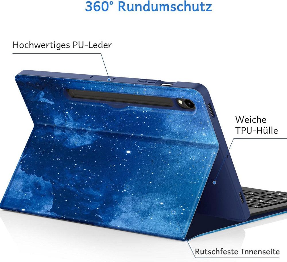 Протиударний чохол-книжка CACOE на Samsung Galaxy Tab S10 Lite 10.9 inch/S10 FE/S9 FE/ S9 11 Inch 2023 (SM-X710/SM-X716B/SM-X718U) Дніпро - фото 5