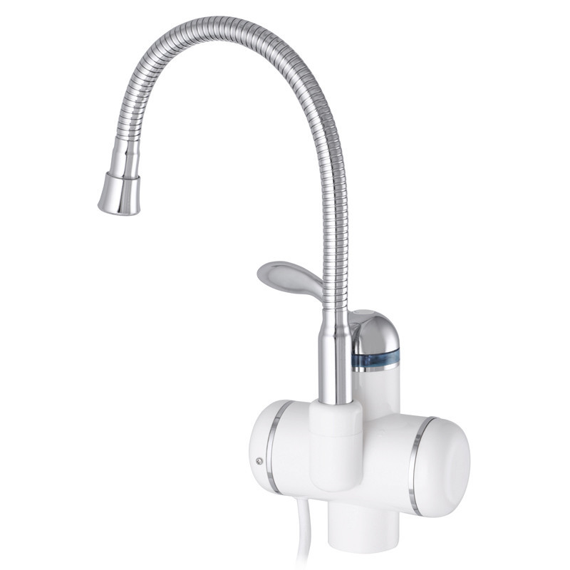 Проточний водонагрівач Zerix ELW01-F електро-кран 3,6 кВт на мийку з гнучким рефлекторним гусаком (ZX3076) Чернівці - фото 2