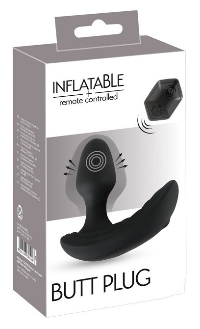 Анальна надувна вібропробка INFLAPLUG Sex Aura Київ - фото 1