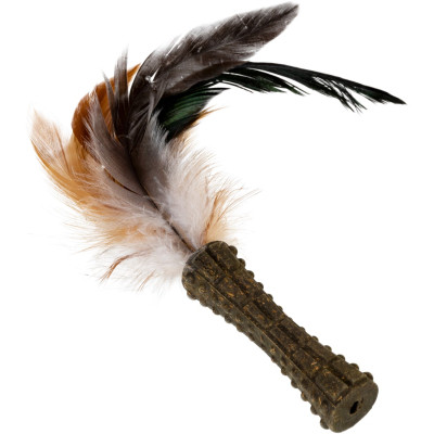 Іграшка для котів GiGwi Catnip Спресована котяча м'ята з пером 8 см (75334) Вінниця - фото 1