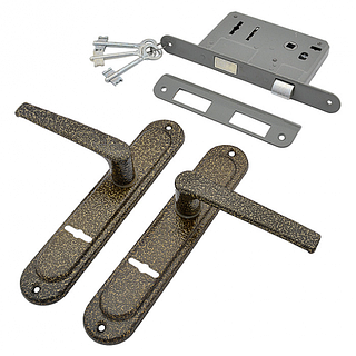 Замок врізний Тандем ЗВ=9Н-1П мідь Харків