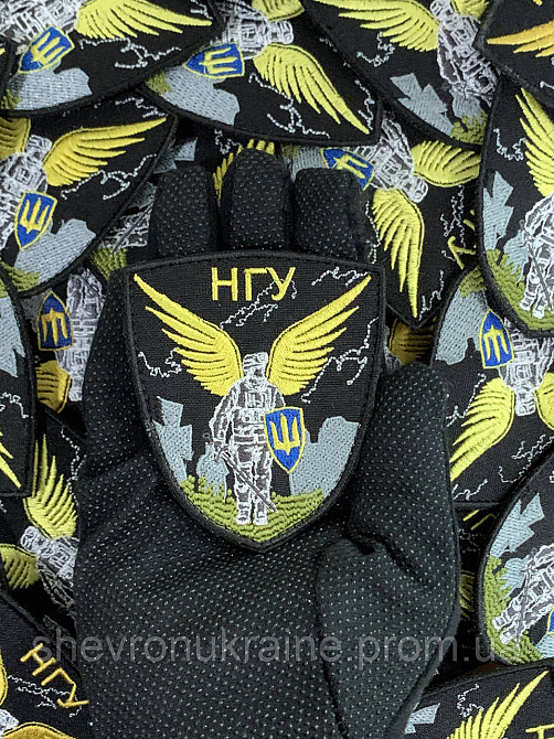 Шеврон Янгол НГУ (Форма щит. На липучці) Розмір 8x7см Київ - фото 6