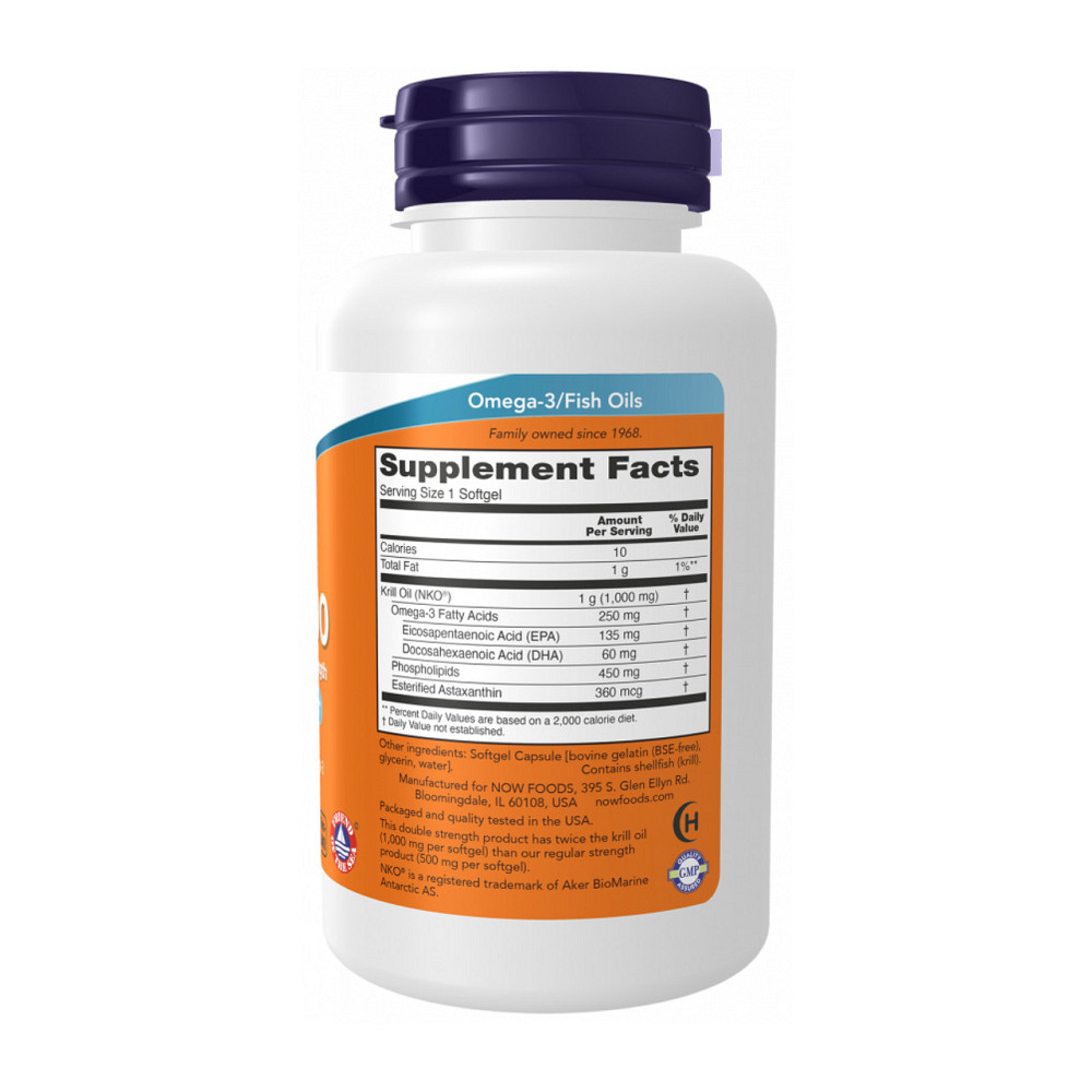 Олія криля Now Foods Krill Oil 1000mg 120 капс Київ - фото 2