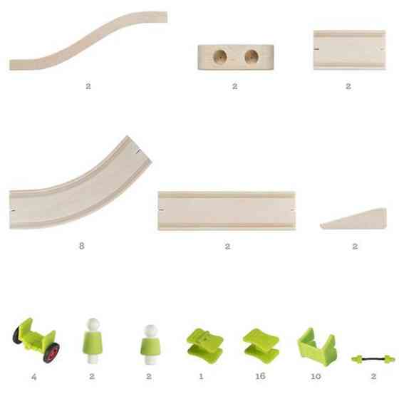 Дерев'яна дорога Guidecraft Block Science Мости світу, 55 деталей (G2100R) Харків