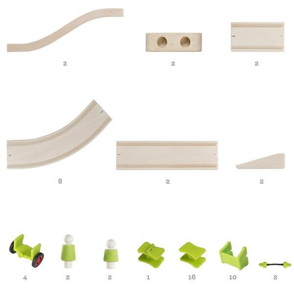 Дерев'яна дорога Guidecraft Block Science Мости світу, 55 деталей (G2100R) Харків - фото 3