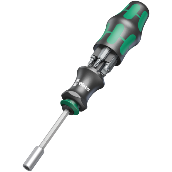 Викрутка-Wera з магнітним тримачем 1/4" магазин для біт в ручці PH/PZ/SLх25мм, 6од., в сумці 05134491001 Одеса