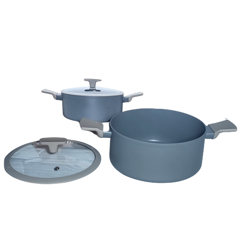 Каструля алюміній 4,5л скляна кришка 9596-24 S&T Житомир