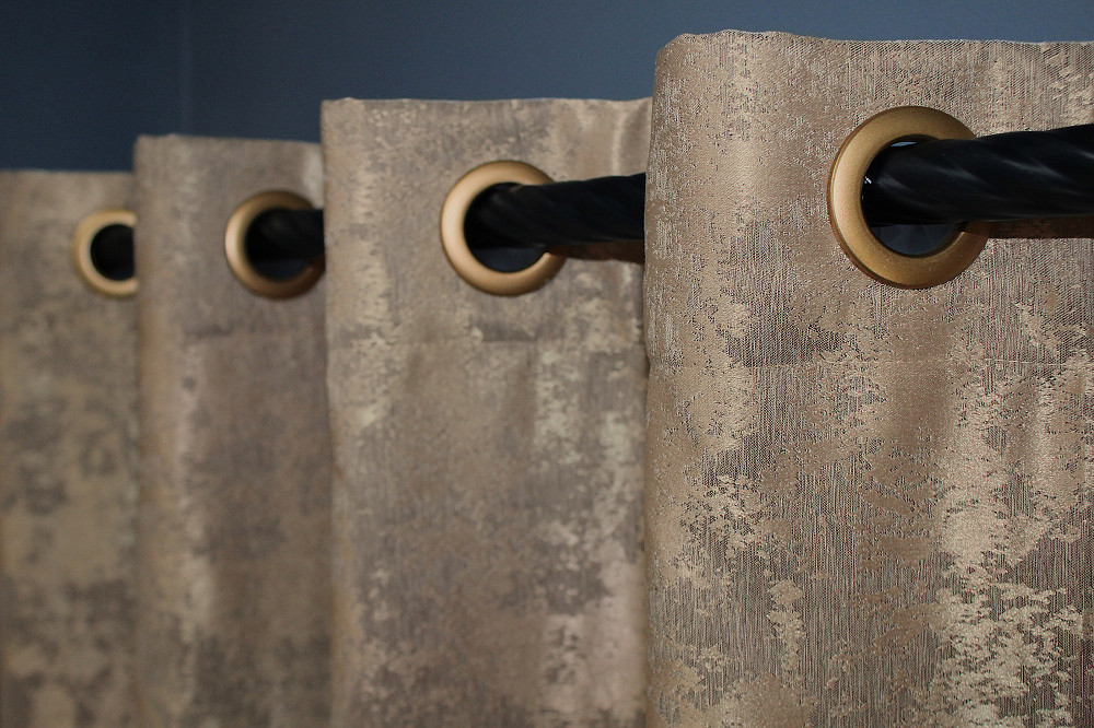 Комплект штор на люверсах VR-Textil Жаккард Sultan YL № 1207ш Капучино 150х250 см 2 шт (37-0058) Киев - изображение 8